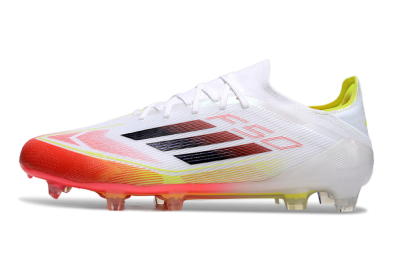 Adidas F50 Elite FG Firm Ground Soccer Cleats - White/Red/Yellow