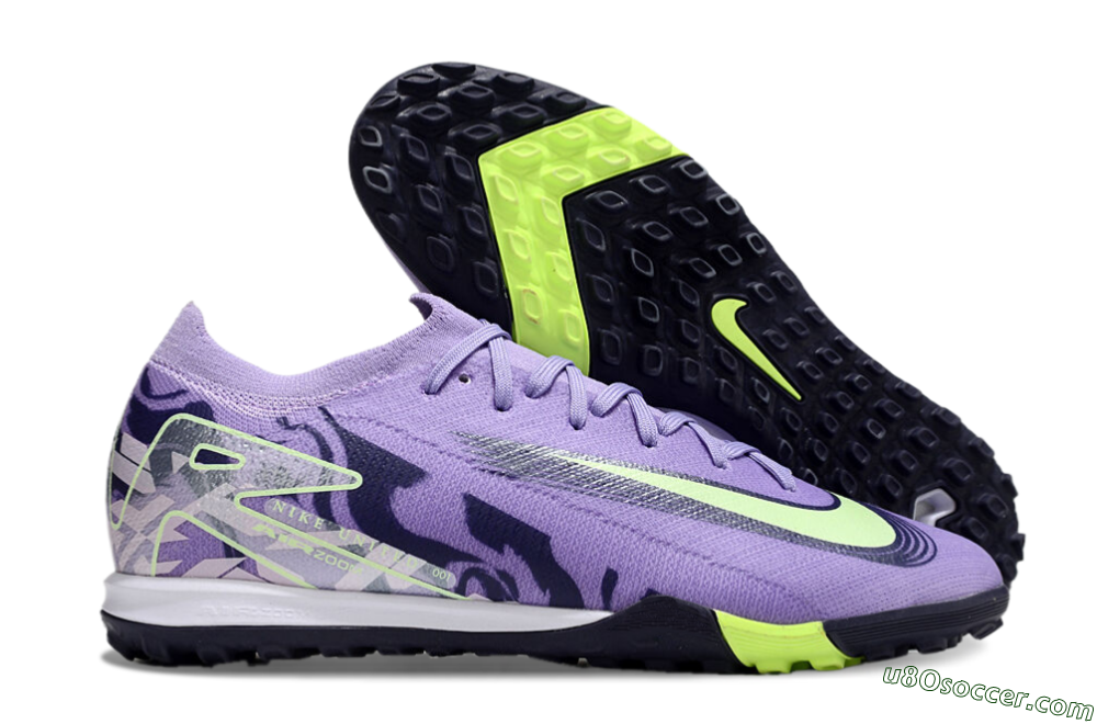 Nike Air Zoom Mercurial Vapor 16 Elite TF Artificial Turf Soccer Shoes - Purple/Yellow/White 1