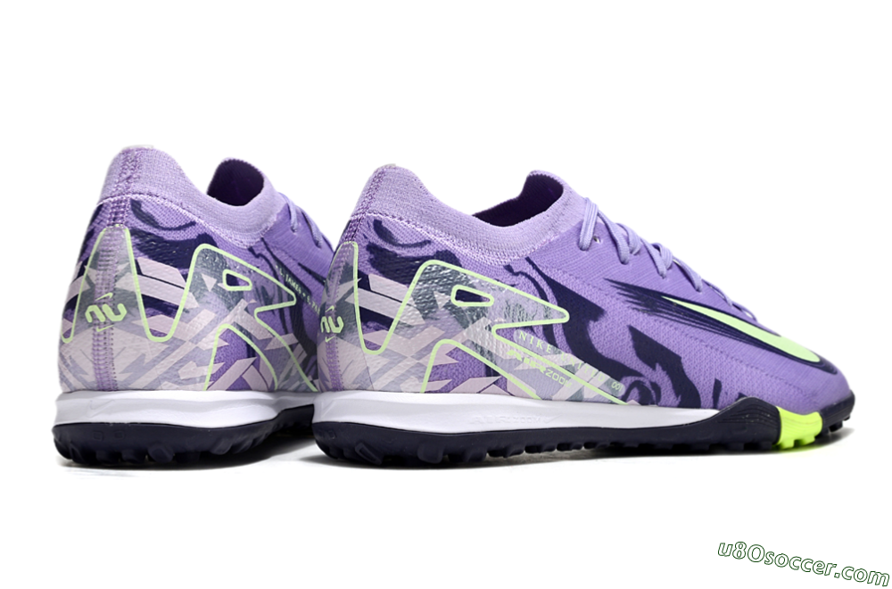 Nike Air Zoom Mercurial Vapor 16 Elite TF Artificial Turf Soccer Shoes - Purple/Yellow/White 6