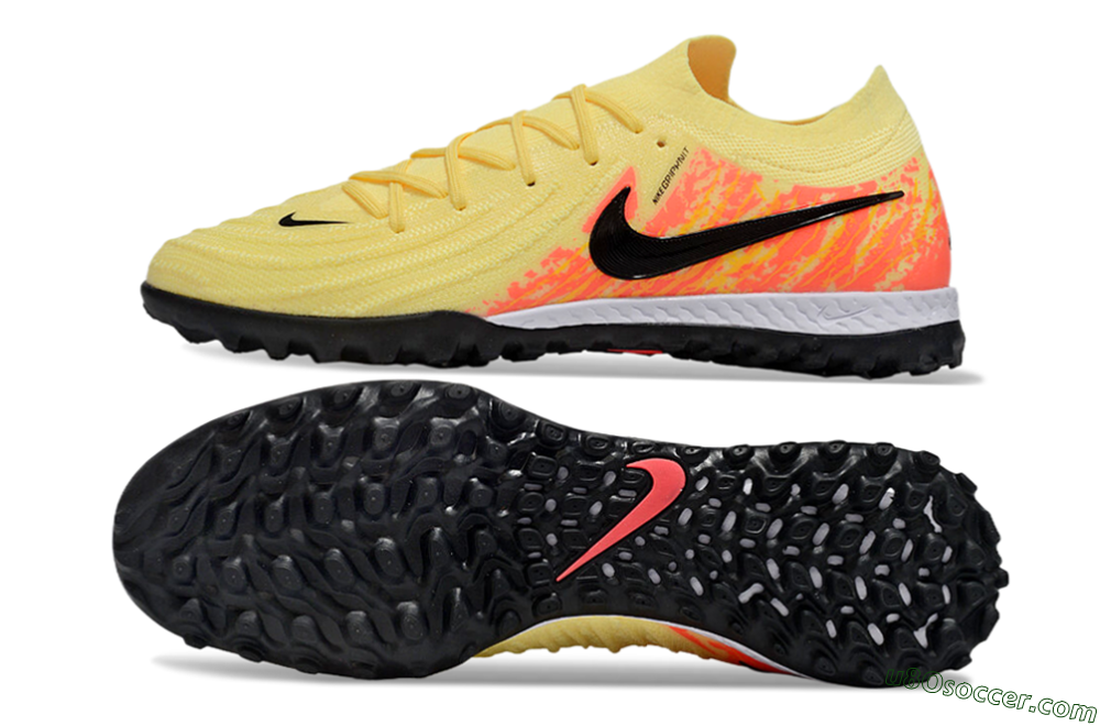 Nike Phantom GX 2 Elite TF Artificial Turf Soccer Shoes - Yellow/Black/Red 0