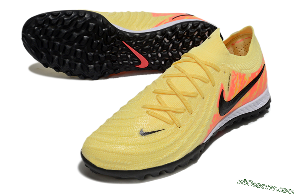 Nike Phantom GX 2 Elite TF Artificial Turf Soccer Shoes - Yellow/Black/Red 3