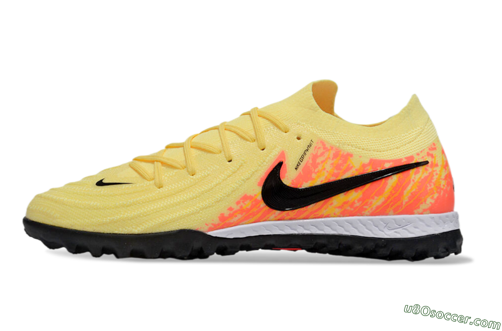 Nike Phantom GX 2 Elite TF Artificial Turf Soccer Shoes - Yellow/Black/Red 2