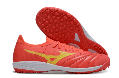 Mizuno Morelia Neo Sala TF Artificial Turf Soccer Shoes - Red/Yellow/White