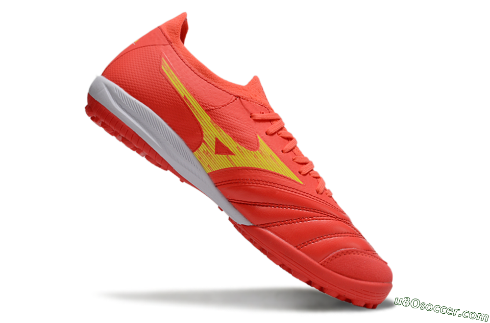 Mizuno Morelia Neo Sala TF Artificial Turf Soccer Shoes - Red/Yellow/White 4