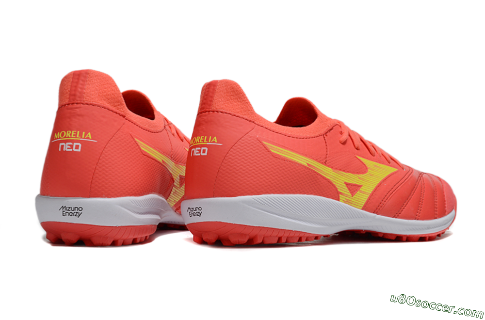 Mizuno Morelia Neo Sala TF Artificial Turf Soccer Shoes - Red/Yellow/White 6