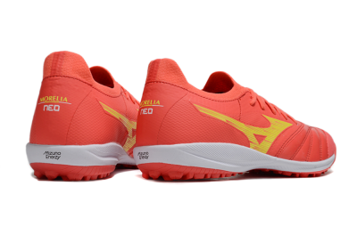 Mizuno Morelia Neo Sala TF Artificial Turf Soccer Shoes - Red/Yellow/White