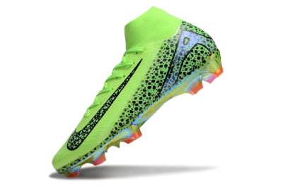 Nike Air Zoom Mercurial Superfly 10 Elite FG Firm Ground Soccer Cleats - Yellow/Black/Leopard