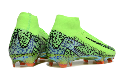 Nike Air Zoom Mercurial Superfly 10 Elite FG Firm Ground Soccer Cleats - Yellow/Black/Leopard