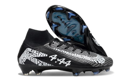Nike Air Zoom Mercurial Superfly 10 Elite FG Firm Ground Soccer Cleats - Black/White/Blue