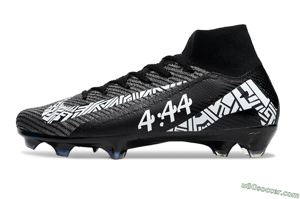 Nike Air Zoom Mercurial Superfly 10 Elite FG Firm Ground Soccer Cleats - Black/White/Blue 2