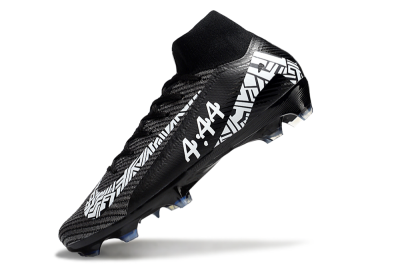 Nike Air Zoom Mercurial Superfly 10 Elite FG Firm Ground Soccer Cleats - Black/White/Blue