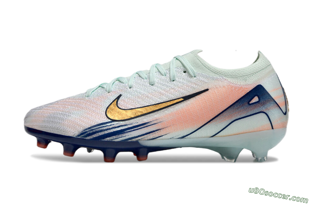 Nike Air Zoom Mercurial Vapor 16 Elite AG Artificial Grass Soccer Cleats - Jade/Yellow/Pink/Blue 2