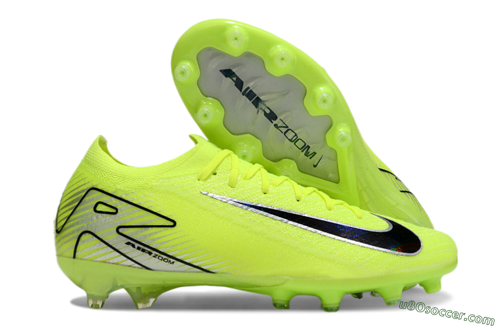 Nike Air Zoom Mercurial Vapor 16 Elite AG Artificial Grass Soccer Cleats - Yellow/Silver/Black 1