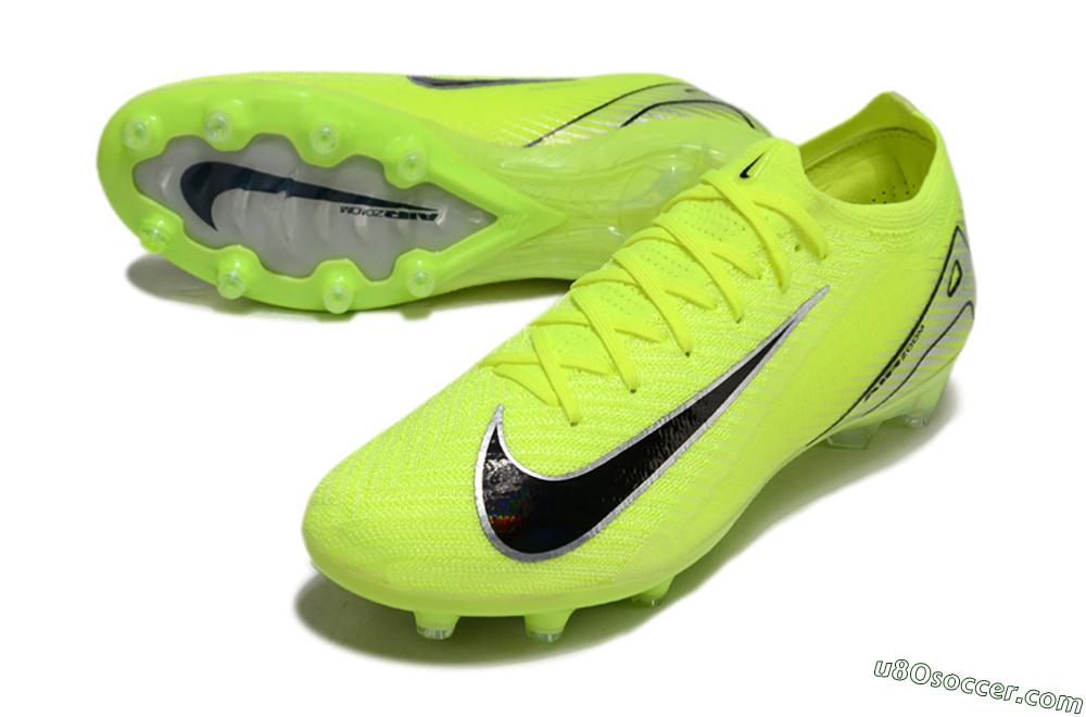 Nike Air Zoom Mercurial Vapor 16 Elite AG Artificial Grass Soccer Cleats - Yellow/Silver/Black 3