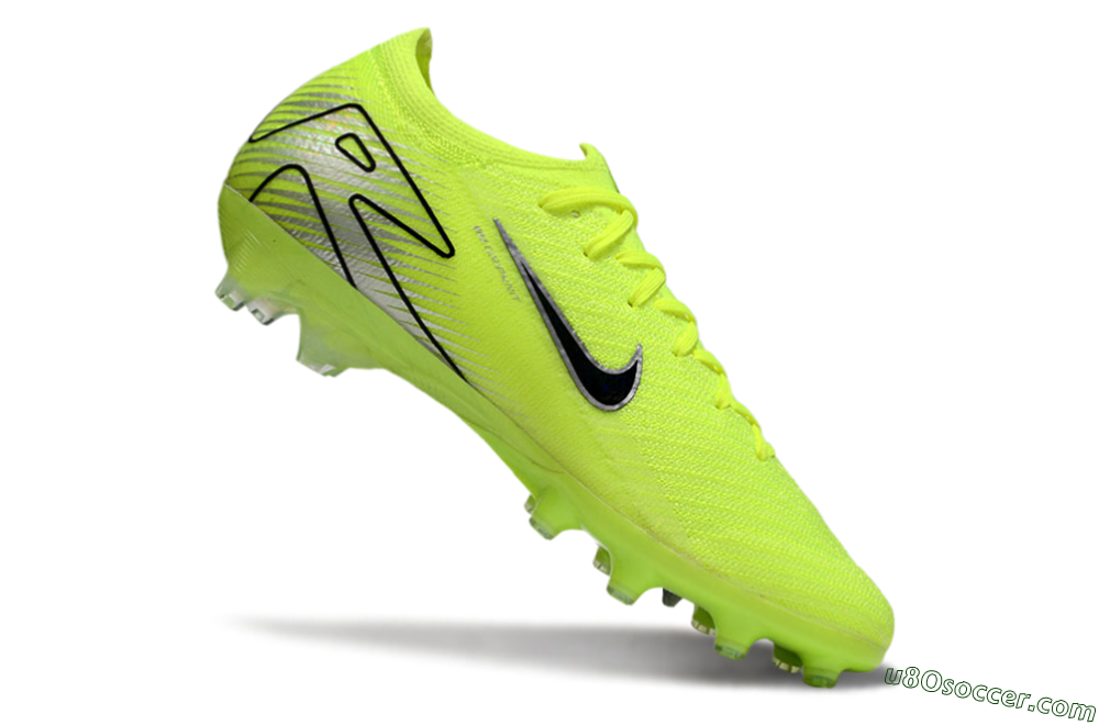 Nike Air Zoom Mercurial Vapor 16 Elite AG Artificial Grass Soccer Cleats - Yellow/Silver/Black 4