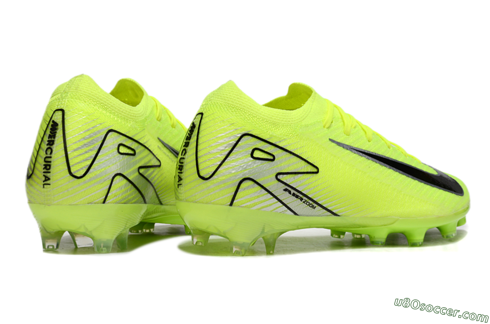 Nike Air Zoom Mercurial Vapor 16 Elite AG Artificial Grass Soccer Cleats - Yellow/Silver/Black 6