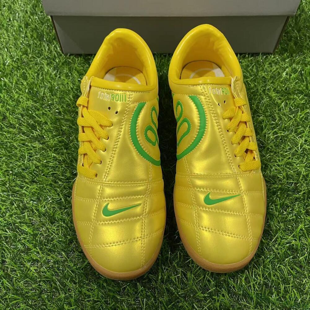 Nike Total 90 II IC Indoor & Futsal Soccer Shoes - Yellow/Green/White
