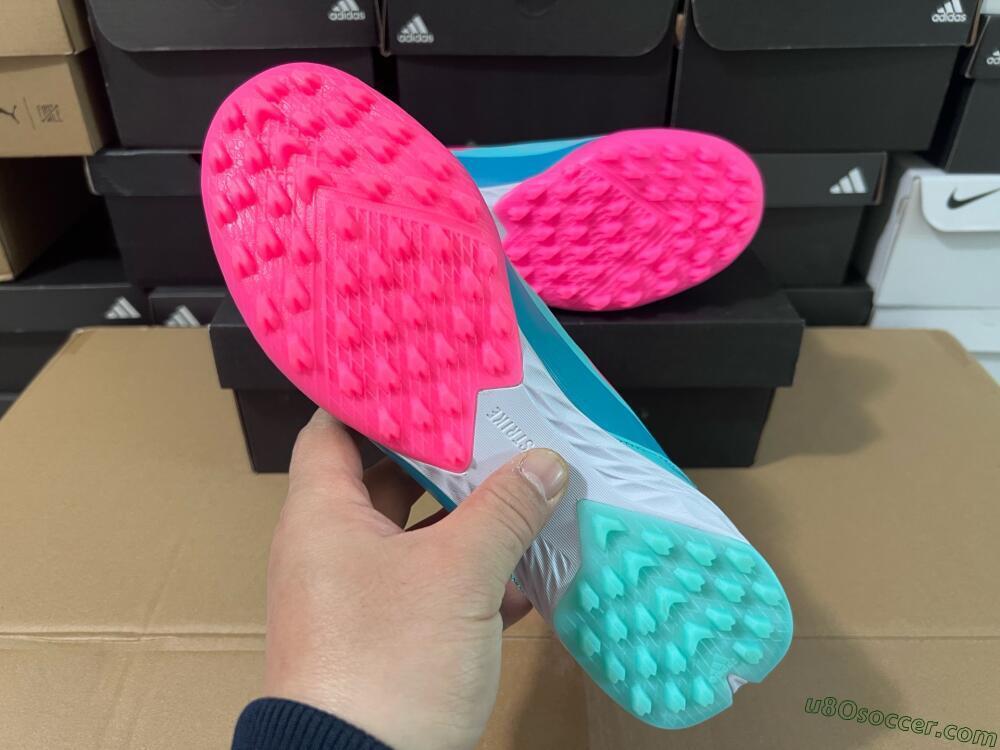 Adidas F50 Elite TF Artificial Turf Soccer Shoes - Jade/Pink/White