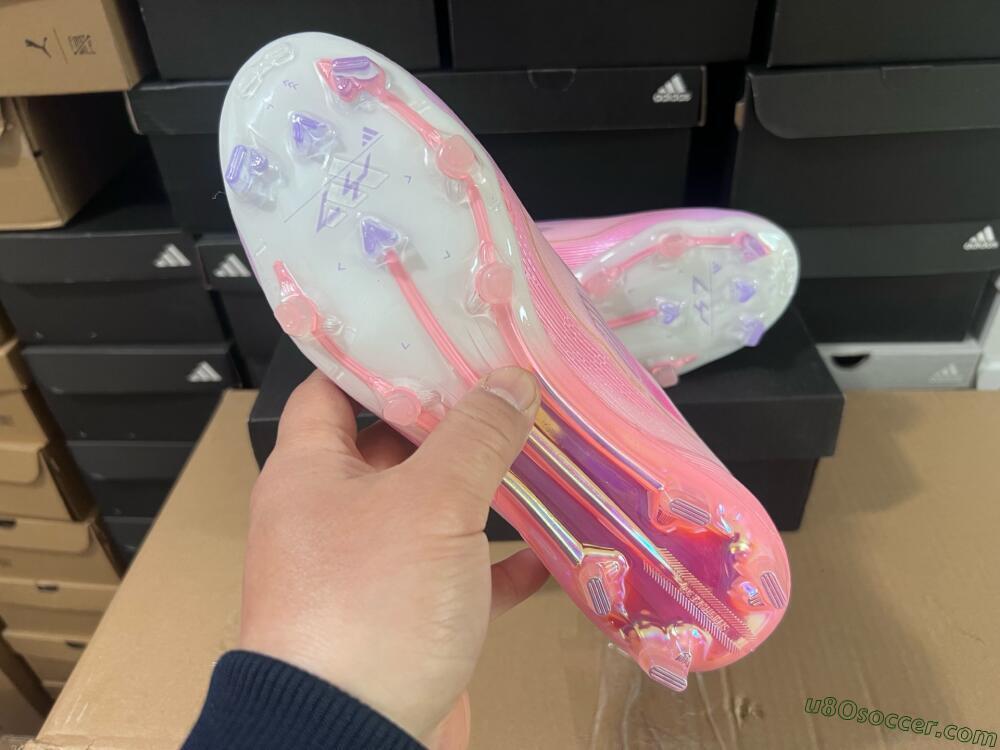 Adidas F50 Elite FG Firm Ground Soccer Cleats - Pink/White/Gold