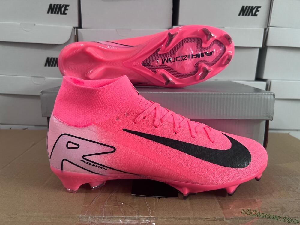 Nike Air Zoom Mercurial Superfly 10 Elite FG Firm Ground Soccer Cleats - Pink/Black