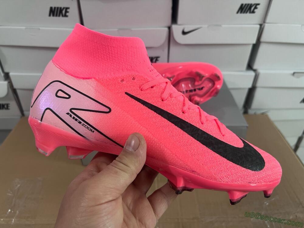 Nike Air Zoom Mercurial Superfly 10 Elite FG Firm Ground Soccer Cleats - Pink/Black