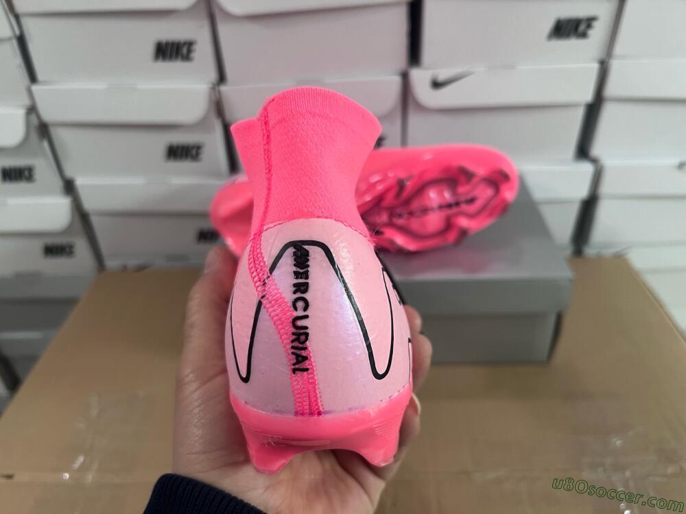 Nike Air Zoom Mercurial Superfly 10 Elite FG Firm Ground Soccer Cleats - Pink/Black