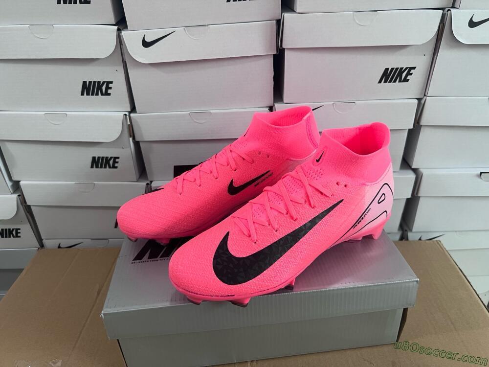 Nike Air Zoom Mercurial Superfly 10 Elite FG Firm Ground Soccer Cleats - Pink/Black