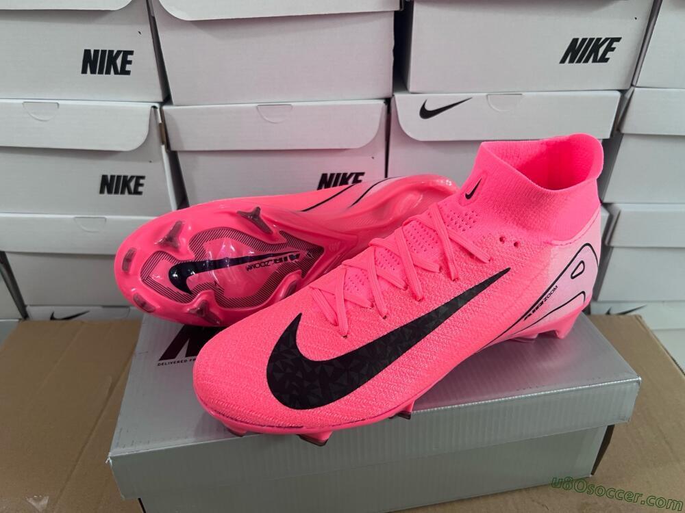 Nike Air Zoom Mercurial Superfly 10 Elite FG Firm Ground Soccer Cleats - Pink/Black