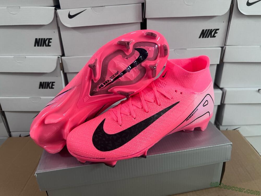 Nike Air Zoom Mercurial Superfly 10 Elite FG Firm Ground Soccer Cleats - Pink/Black