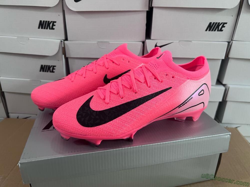 Nike Air Zoom Mercurial Vapor 16 Elite FG Firm Ground Soccer Cleats - Red/Black/Pink