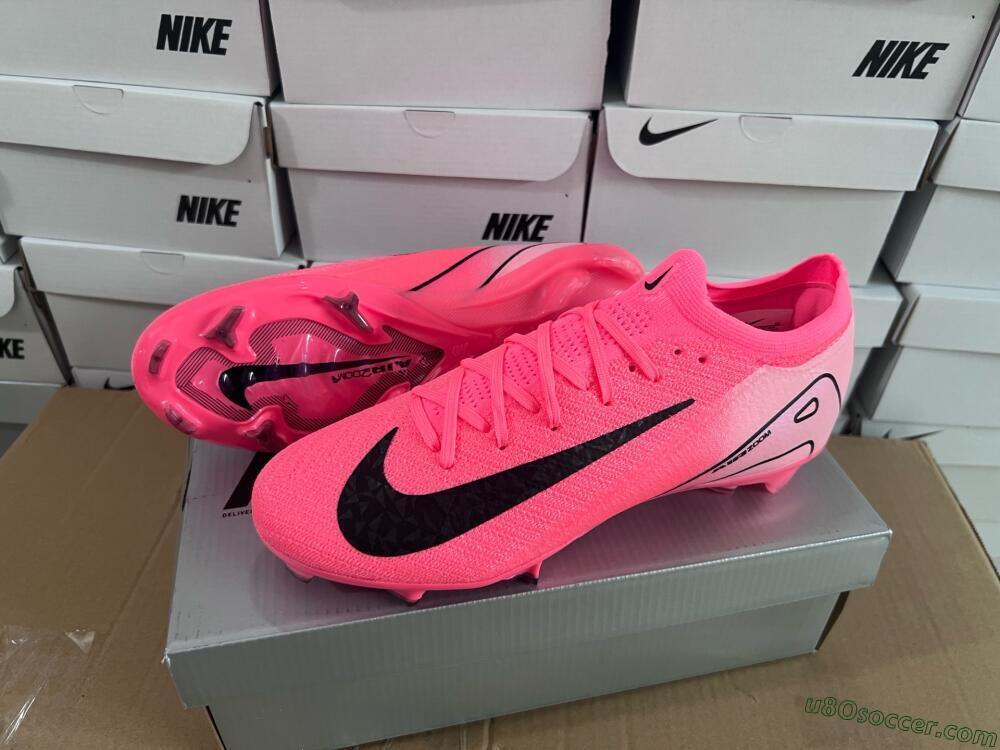 Nike Air Zoom Mercurial Vapor 16 Elite FG Firm Ground Soccer Cleats - Red/Black/Pink