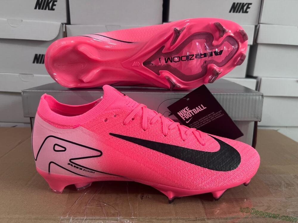 Nike Air Zoom Mercurial Vapor 16 Elite FG Firm Ground Soccer Cleats - Red/Black/Pink