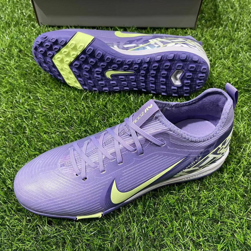 Nike Air Zoom Mercurial Vapor 16 Pro TF Artificial Turf Soccer Shoes - Purple/Yellow/White