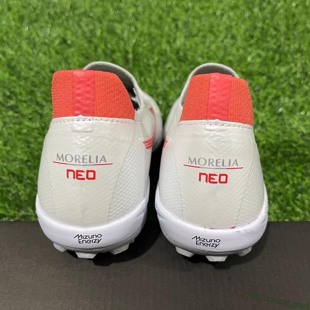 Mizuno Morelia Neo Sala TF Artificial Turf Soccer Shoes - Grey/Red/White
