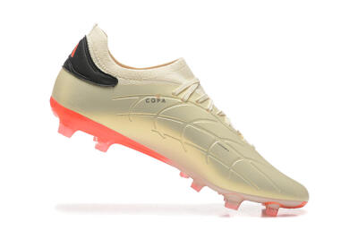 Adidas Copa Pure 2+ FG Firm Ground Soccer Cleats - Beige/Black/Red