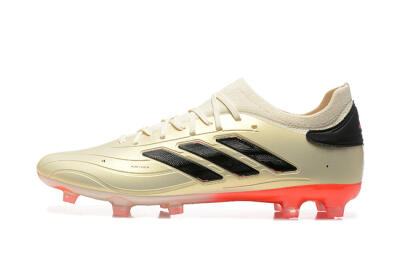 Adidas Copa Pure 2+ FG Firm Ground Soccer Cleats - Beige/Black/Red