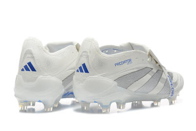Adidas Predator Elite 25 Foldover Tongue FG Firm Ground Soccer Cleats - Beige/Blue/Silver