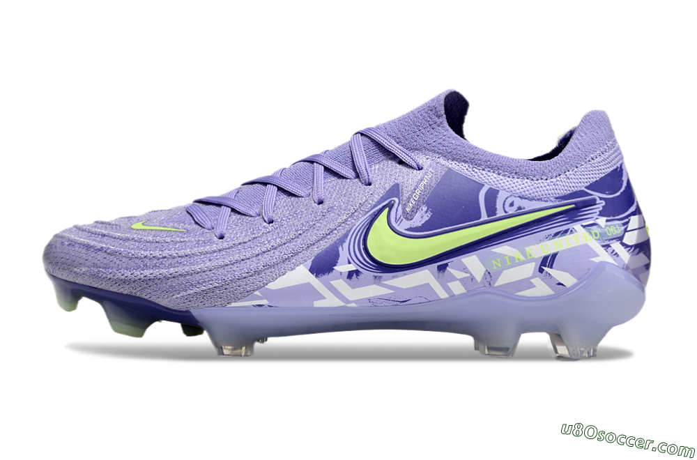Nike Phantom Luna Elite FG Firm Ground Soccer Cleats - Purple/Yellow/White 2