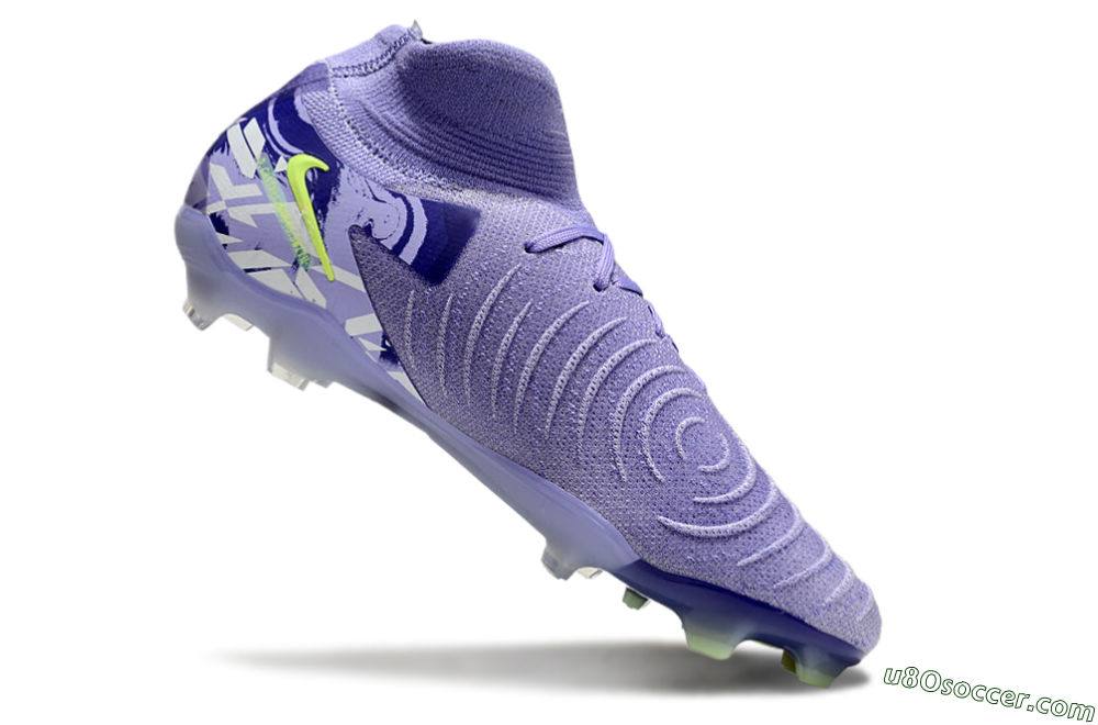 Nike Phantom Luna Elite FG Firm Ground Soccer Cleats - Purple/Yellow/White 5