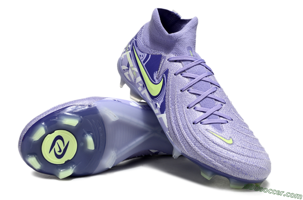 Nike Phantom Luna Elite FG Firm Ground Soccer Cleats - Purple/Yellow/White 4