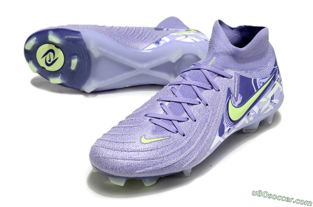 Nike Phantom Luna Elite FG Firm Ground Soccer Cleats - Purple/Yellow/White 3