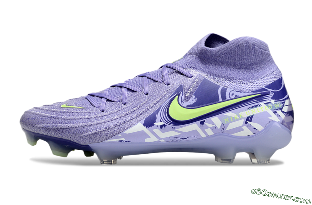 Nike Phantom Luna Elite FG Firm Ground Soccer Cleats - Purple/Yellow/White 2