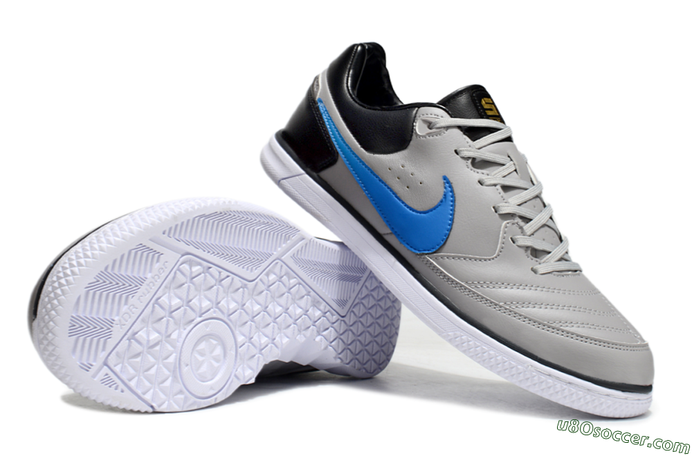 Nike Street Gato IC Indoor & Futsal Soccer Shoes - Grey/Blue/Black 0
