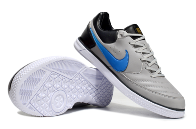Nike Street Gato IC Indoor & Futsal Soccer Shoes - Grey/Blue/Black