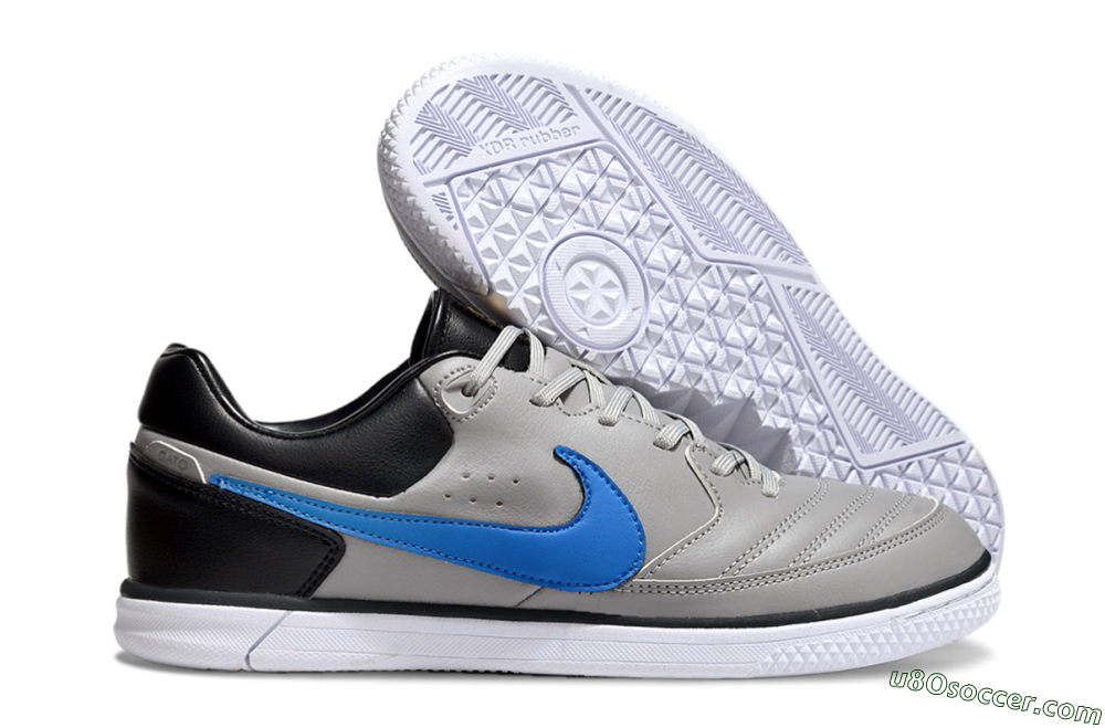 Nike Street Gato IC Indoor & Futsal Soccer Shoes - Grey/Blue/Black 1