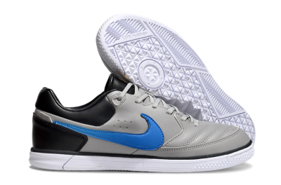 Nike Street Gato IC Indoor & Futsal Soccer Shoes - Grey/Blue/Black