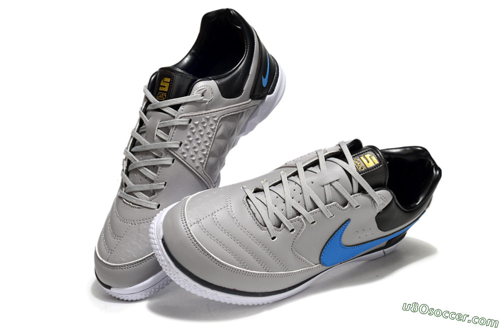 Nike Street Gato IC Indoor & Futsal Soccer Shoes - Grey/Blue/Black 3