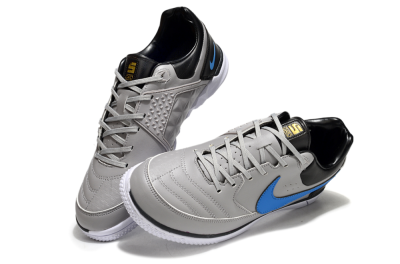 Nike Street Gato IC Indoor & Futsal Soccer Shoes - Grey/Blue/Black