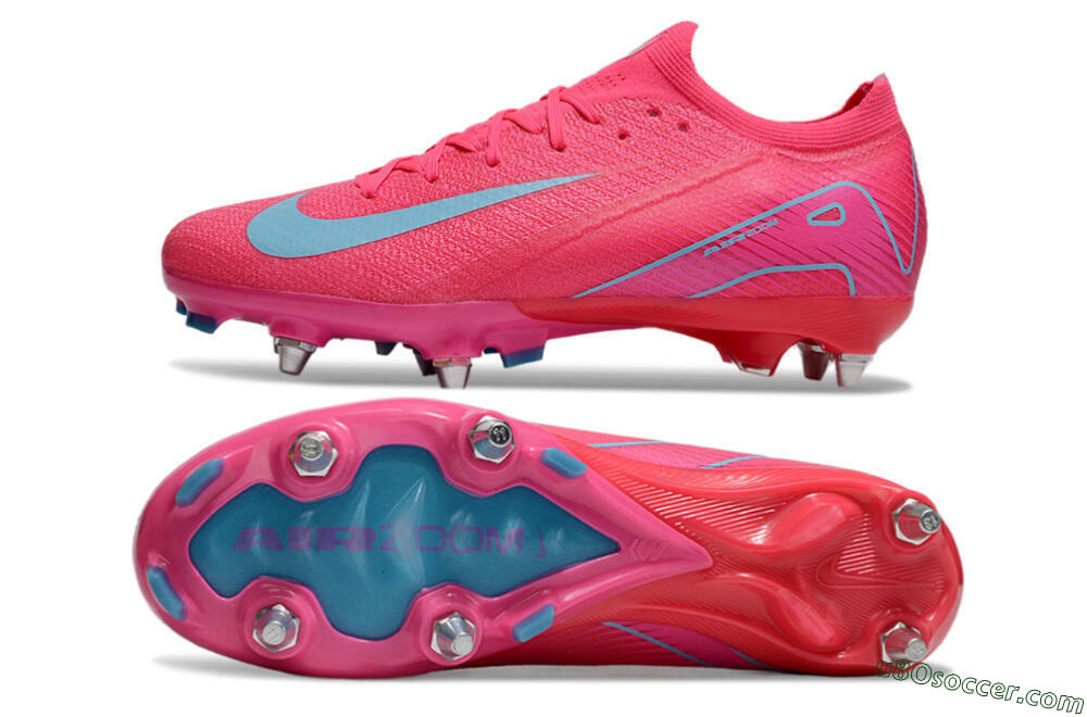 Nike Air Zoom Mercurial Vapor 16 Elite SG Soft Ground Soccer Cleats - Pink/Jade 0