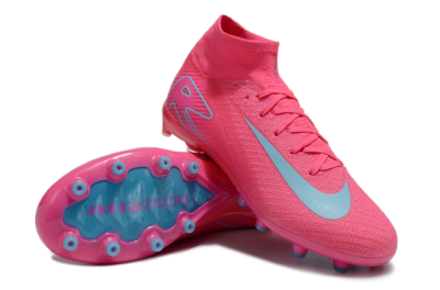 Nike Air Zoom Mercurial Superfly 10 Elite AG Artificial Grass Soccer Cleats - Pink/Jade